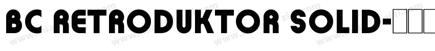 BC Retroduktor SOLID字体转换